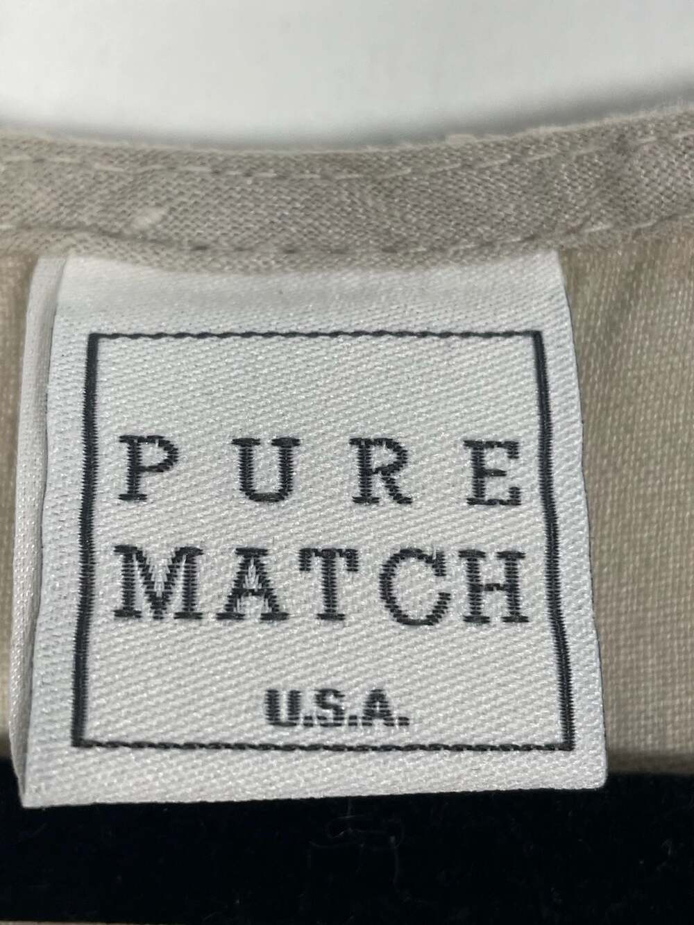 Pure Match 100% Linen Sleeveless Shift Dress Size M - Picture 3 of 4